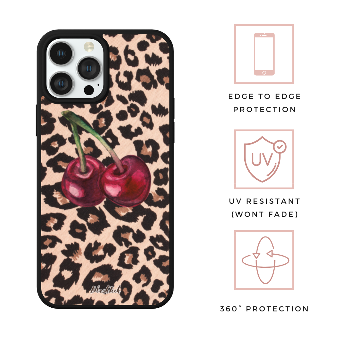 Cherry Leopard Print