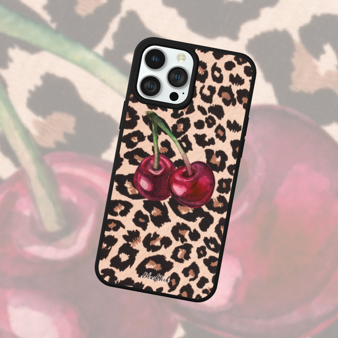 Cherry Leopard Print