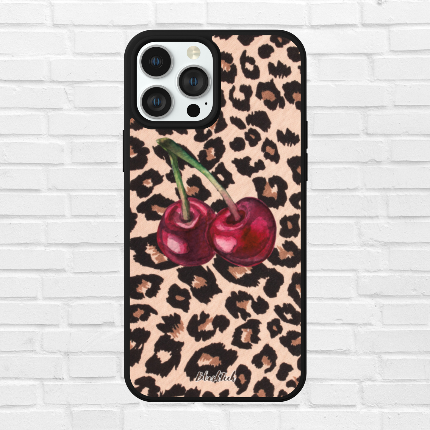 Cherry Leopard Print