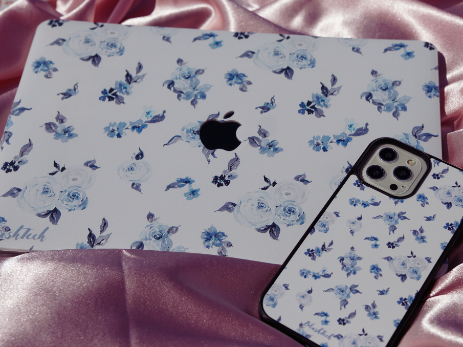 Bouquet Blues MacBook Case