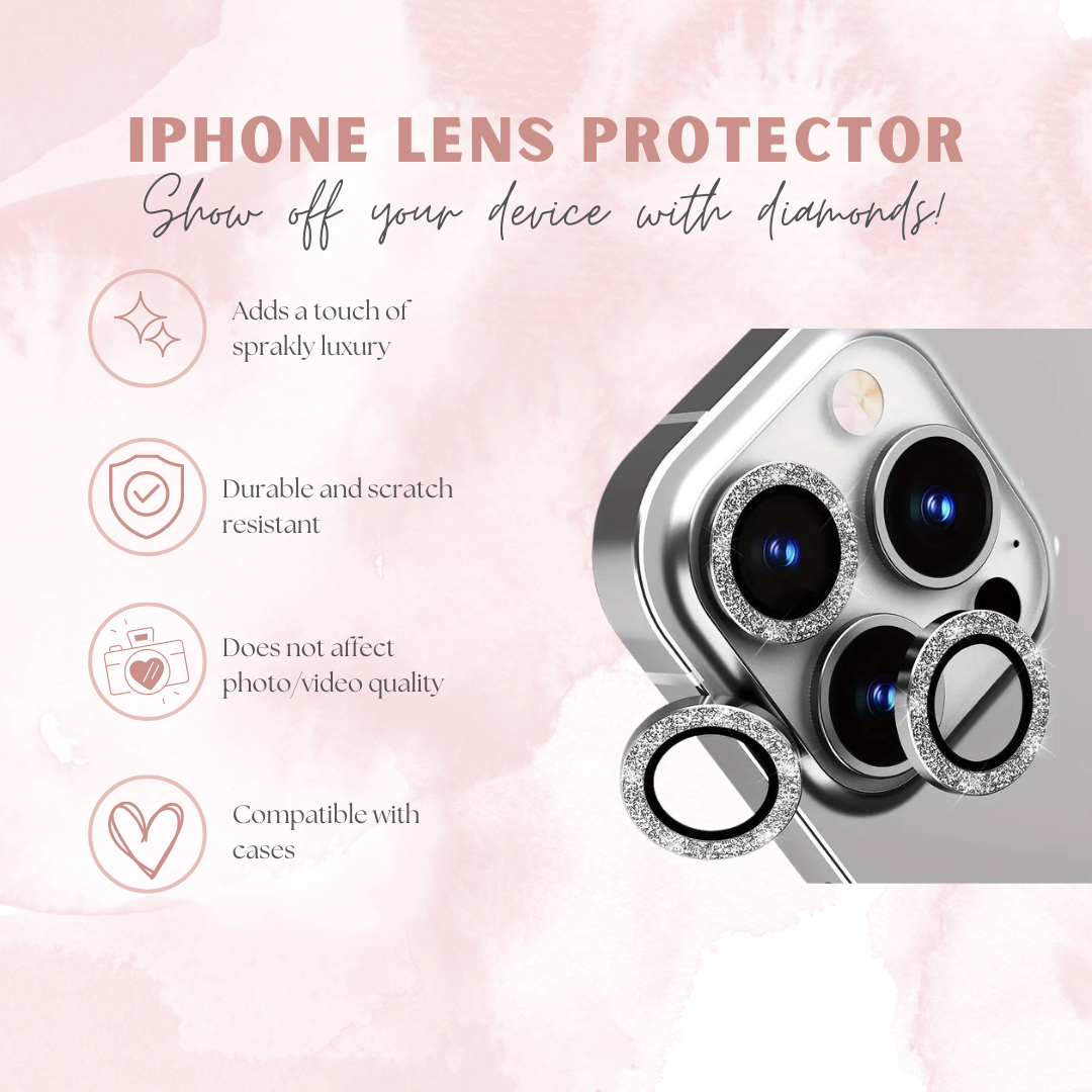 Glitter Phone Camera Lens Protector